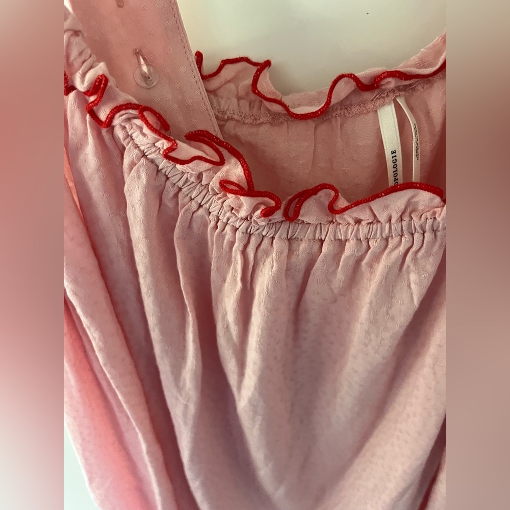 Pink Ruffled Women's Top - Picture 3 of 6
